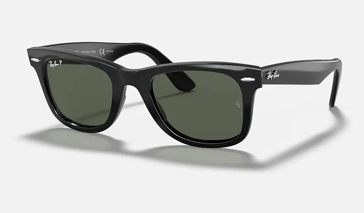 عینک آفتابی ریبن Ray-Ban Original Wayfarer مشکی با لنز سبز